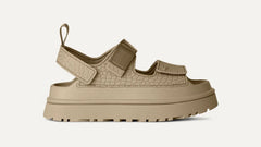 GoldenGlow Embossed Sandal for Women