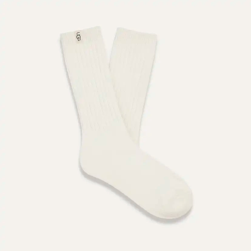 Rib Knit Slouchy Crew Sock