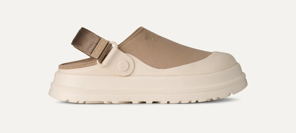 GoldenGlow Canvas Clog for Women