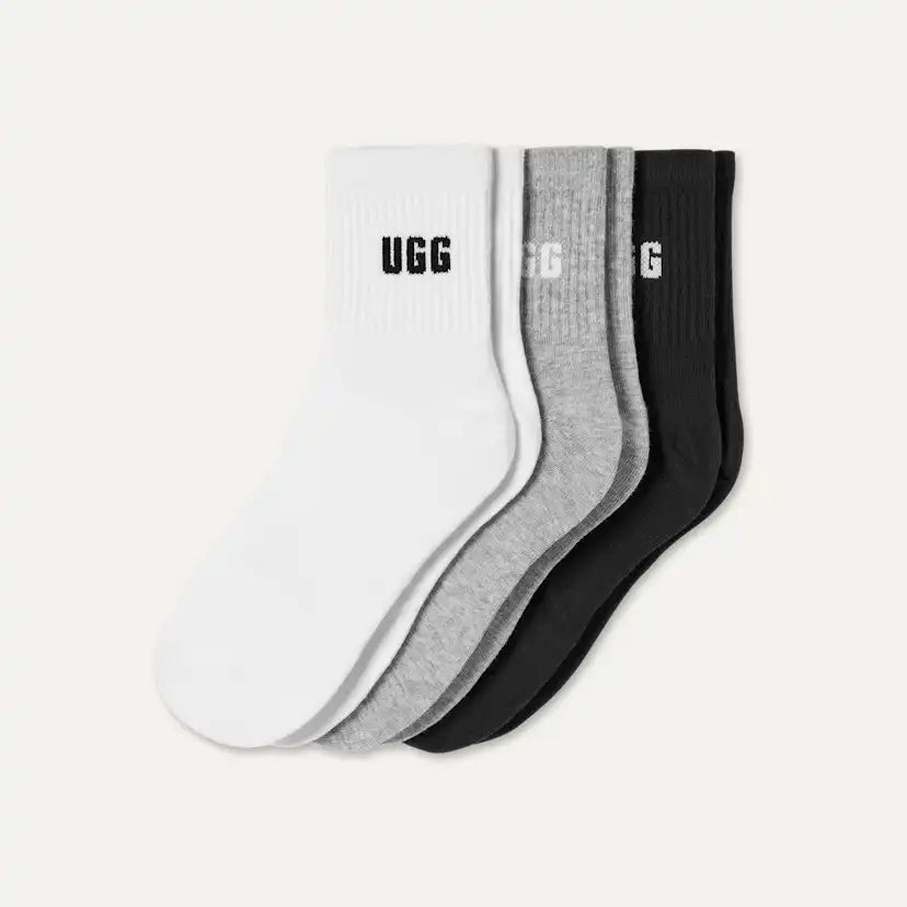 Quinlin Logo Quarter Sock 3 Pack for Women